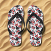 Floral Grand Piano Flip Flops (Unisex)