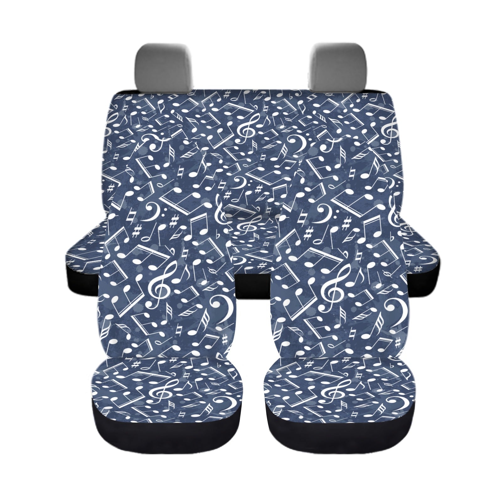 Music Blue Car Seat Cover (Full Set)