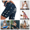 Blue Music Pocket Yoga Shorts