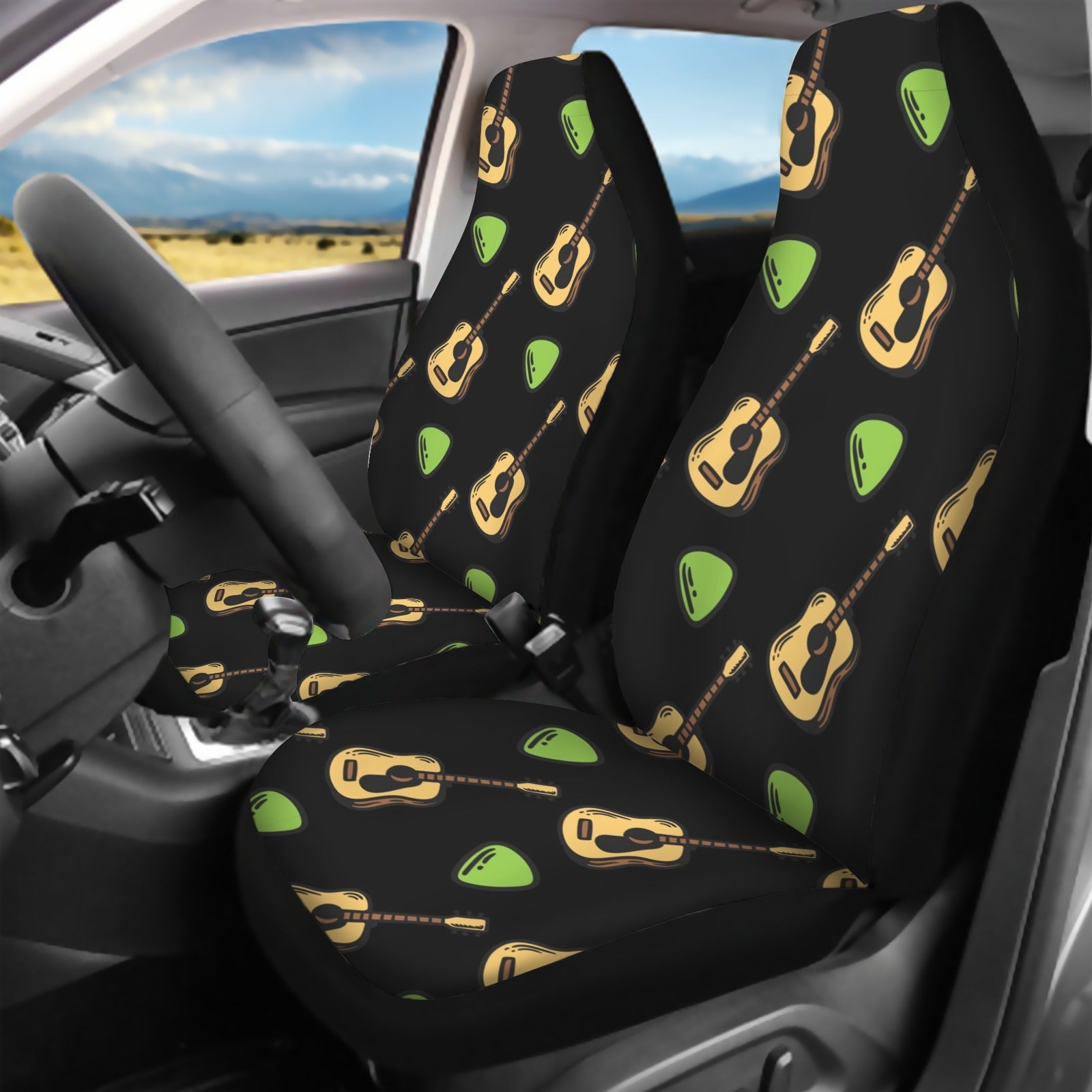 Guitar Holiday Car Seat Cover (Full Set)