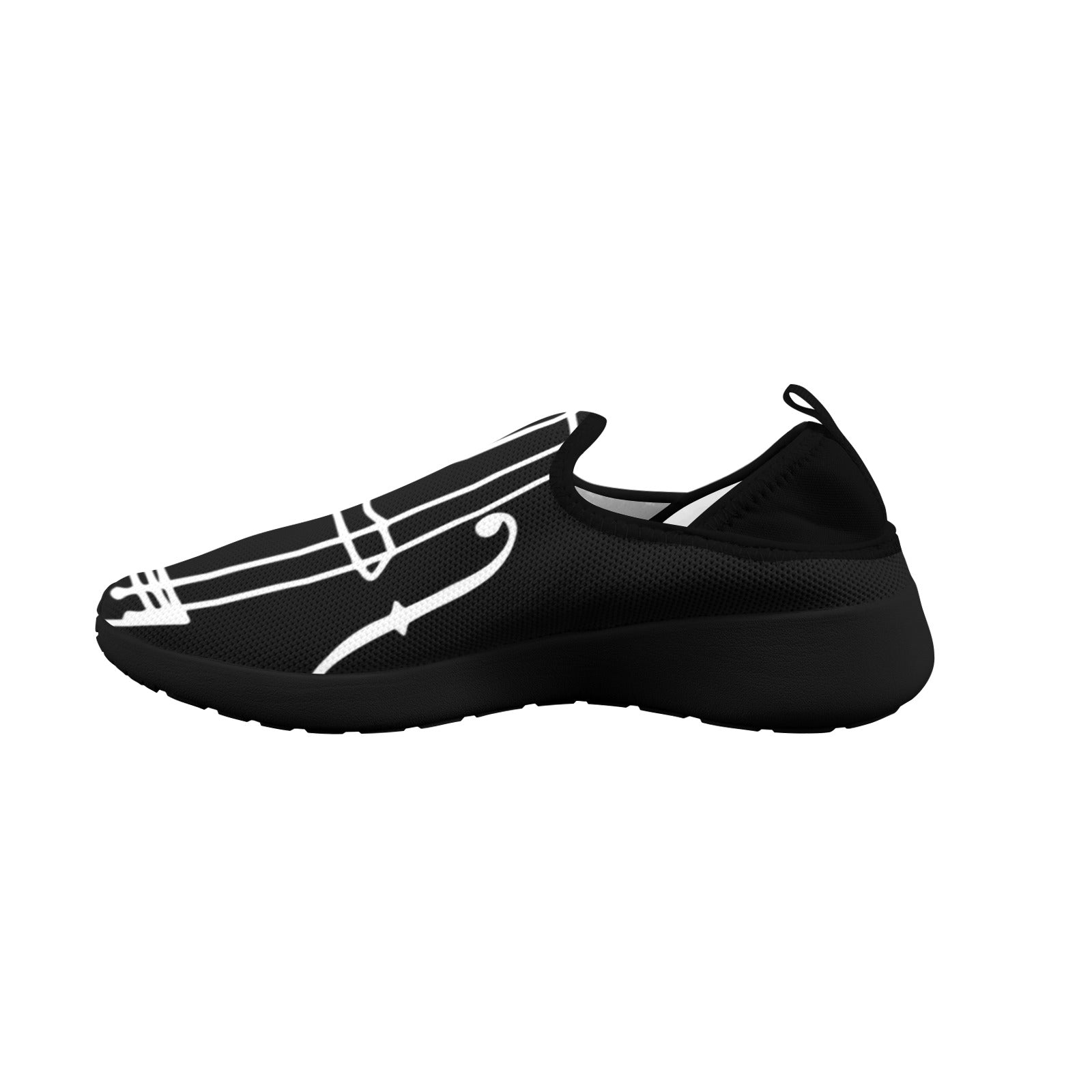 Black Violin Fly Weave Women's Sneakers (Drop-in-Heel)
