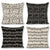 Black N White Music Linen Pillowcase (Set of 4)