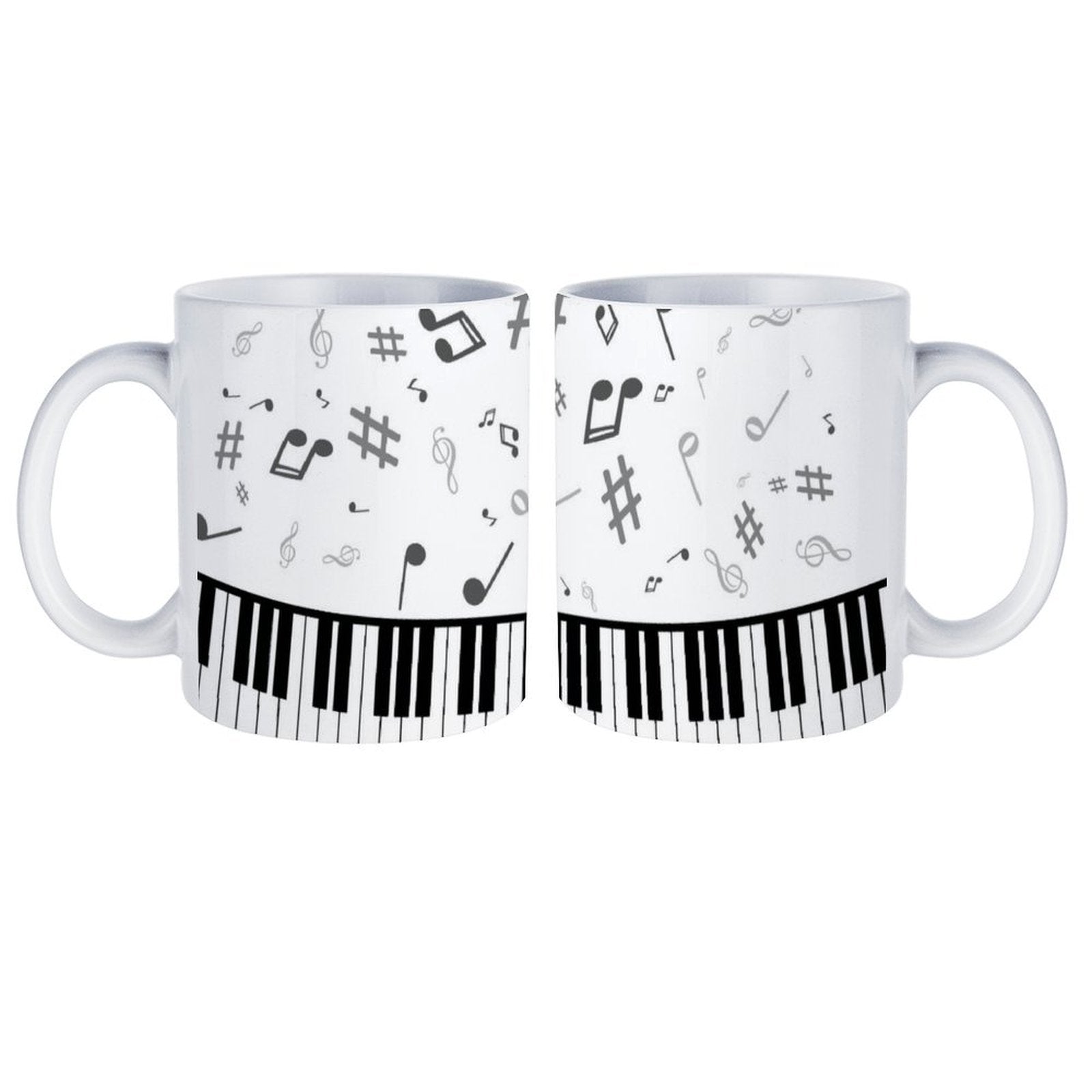 Music & Piano Keys White Mug