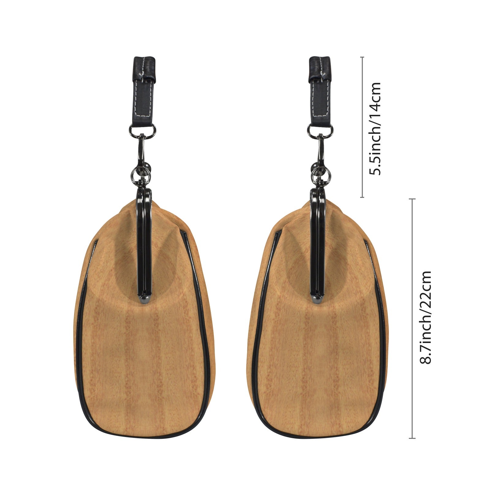 Guitar Kisslock Two-Way Handbag