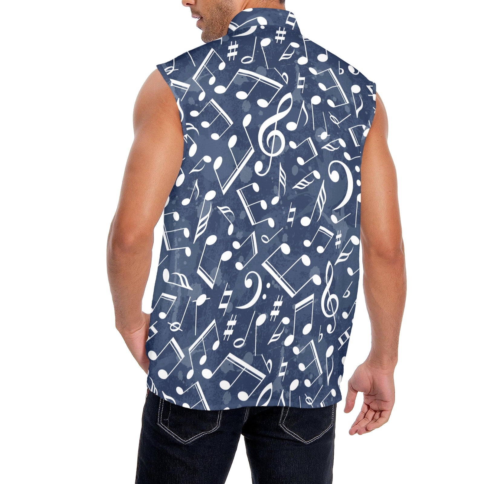Ocean Blue Music Men's Sleeveless Shirt