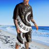 Piano Key Pattern Clothing Set