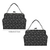 Classic Music Notes Kisslock Two-Way Handbag