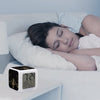 Music Notes Black Print Color Changing Alarm Clock