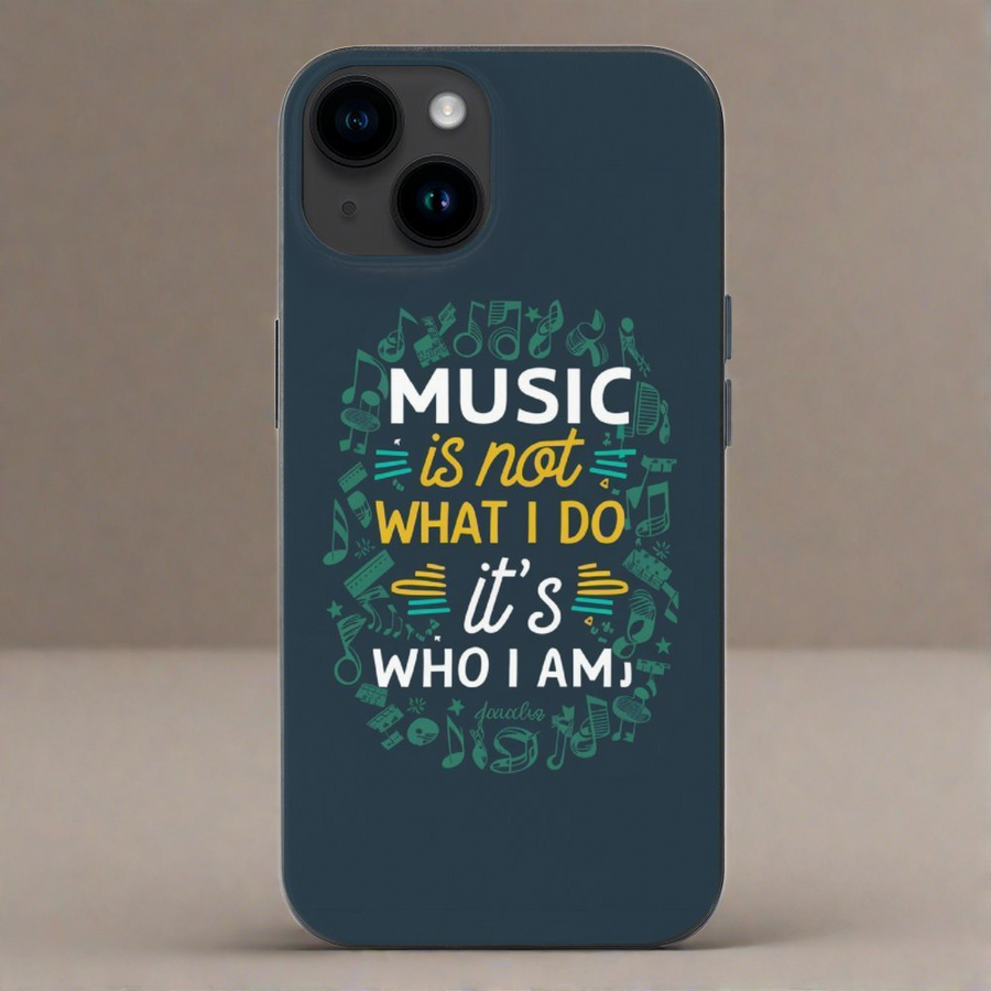Music Quote Green iPhone Phone Case