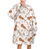 Violin Pattern Women's Blanket Hoodie