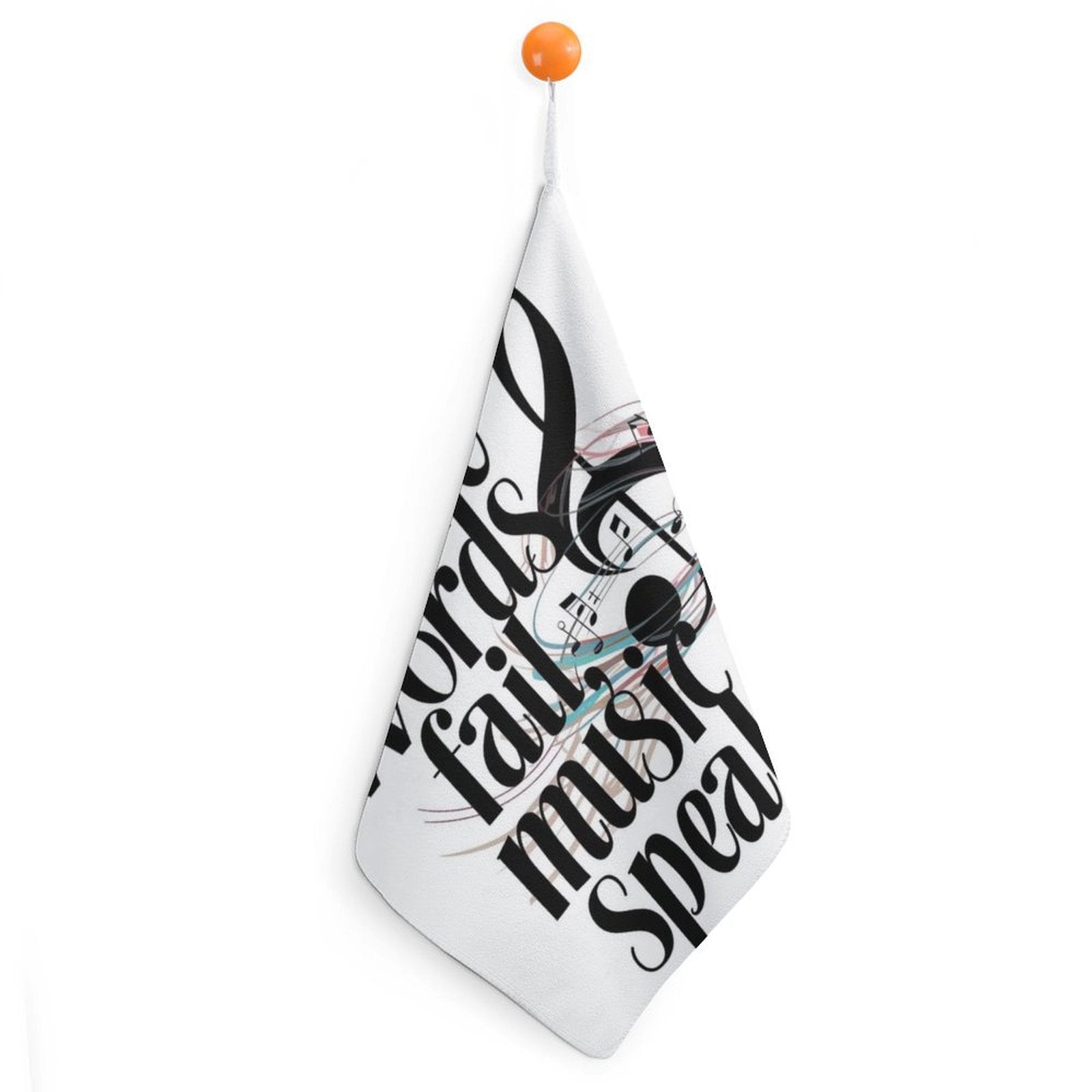 Music Speaks Hand Towel