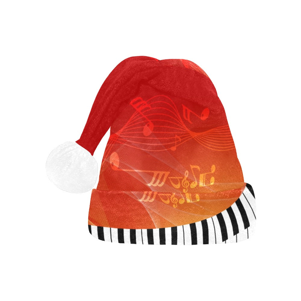 Piano Orange Christmas Santa Hat