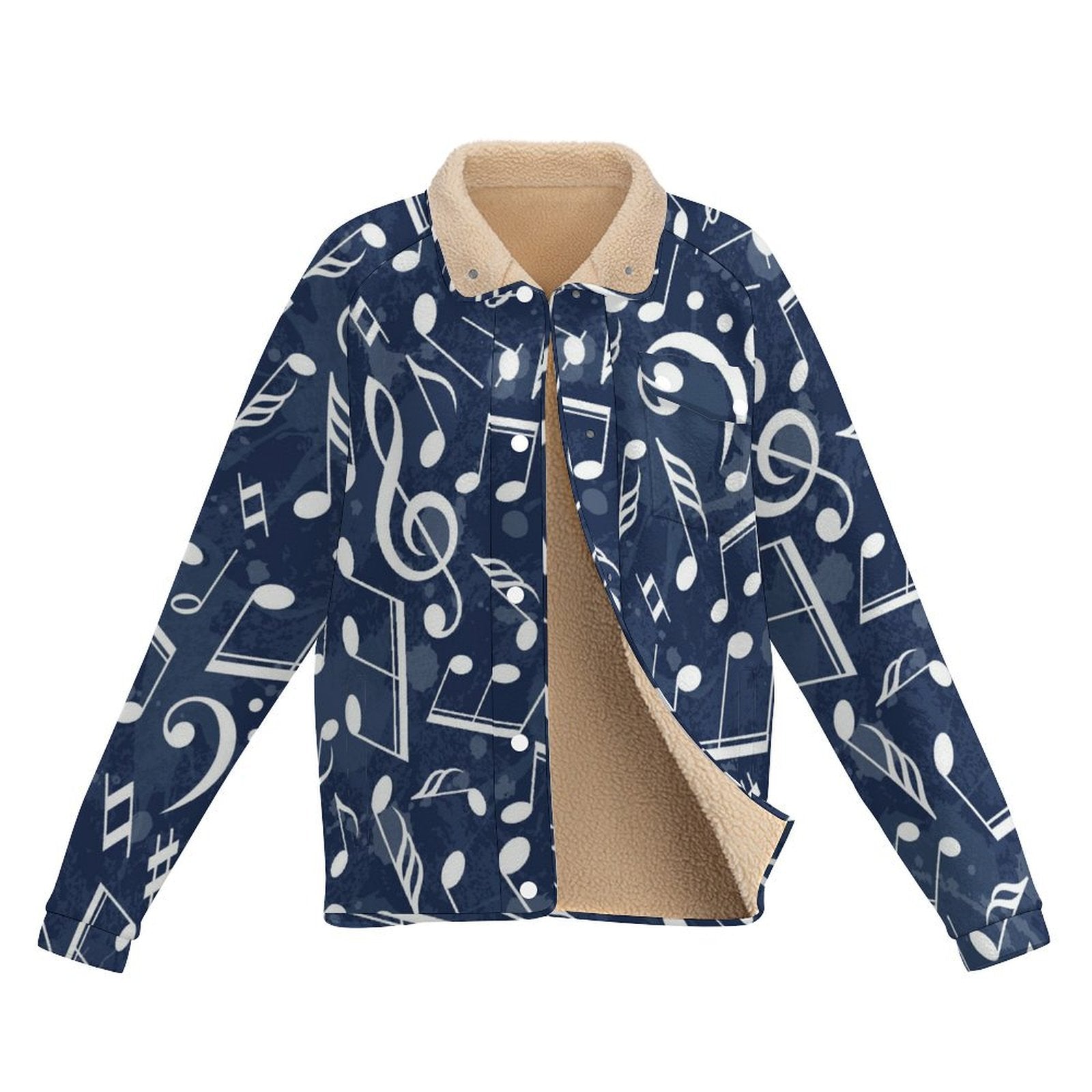 Music Ocean Women's Stand Collar Fleece Jacket