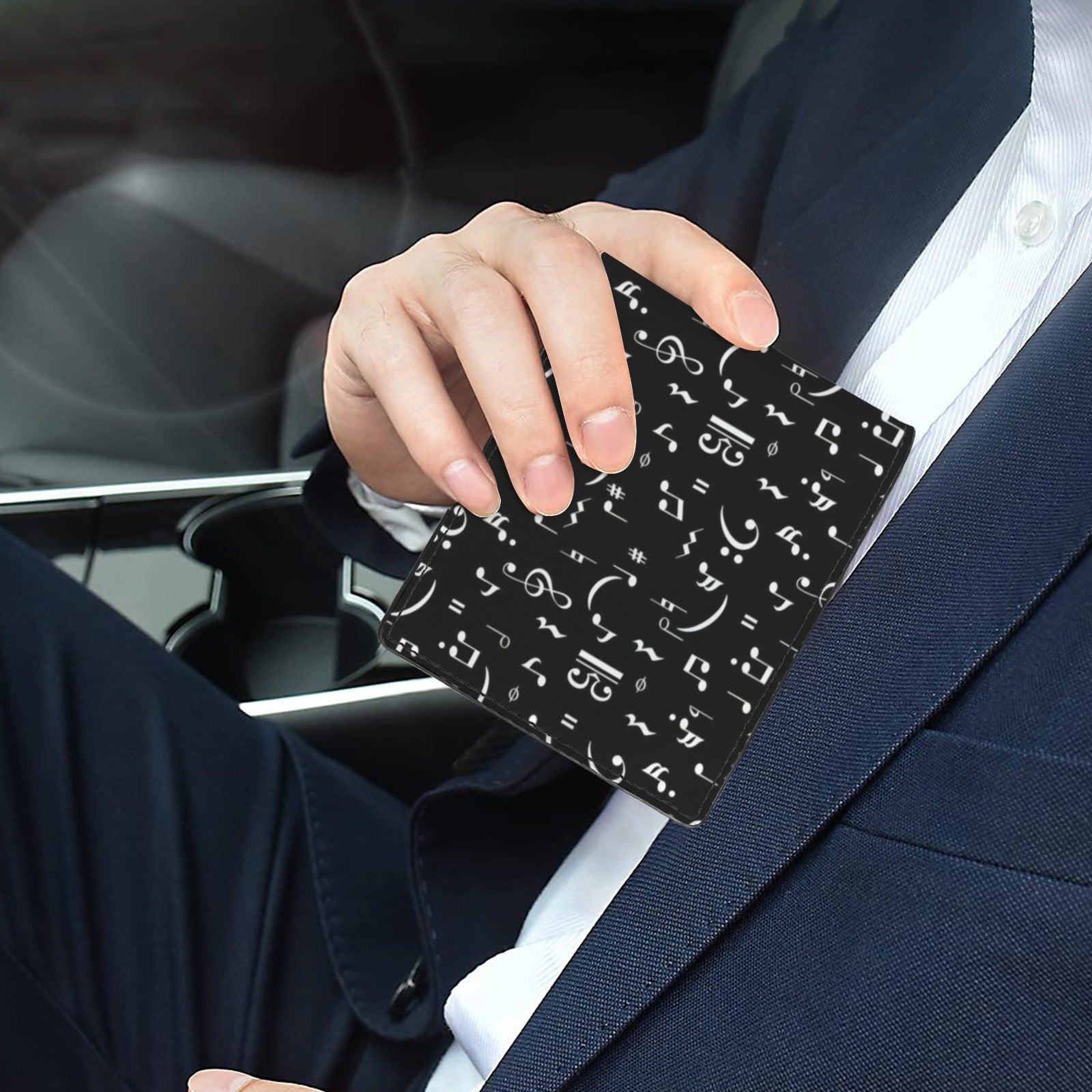 Music Dark Men's Bifold Wallet