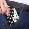 Music Dot Pattern Leather Key Bag
