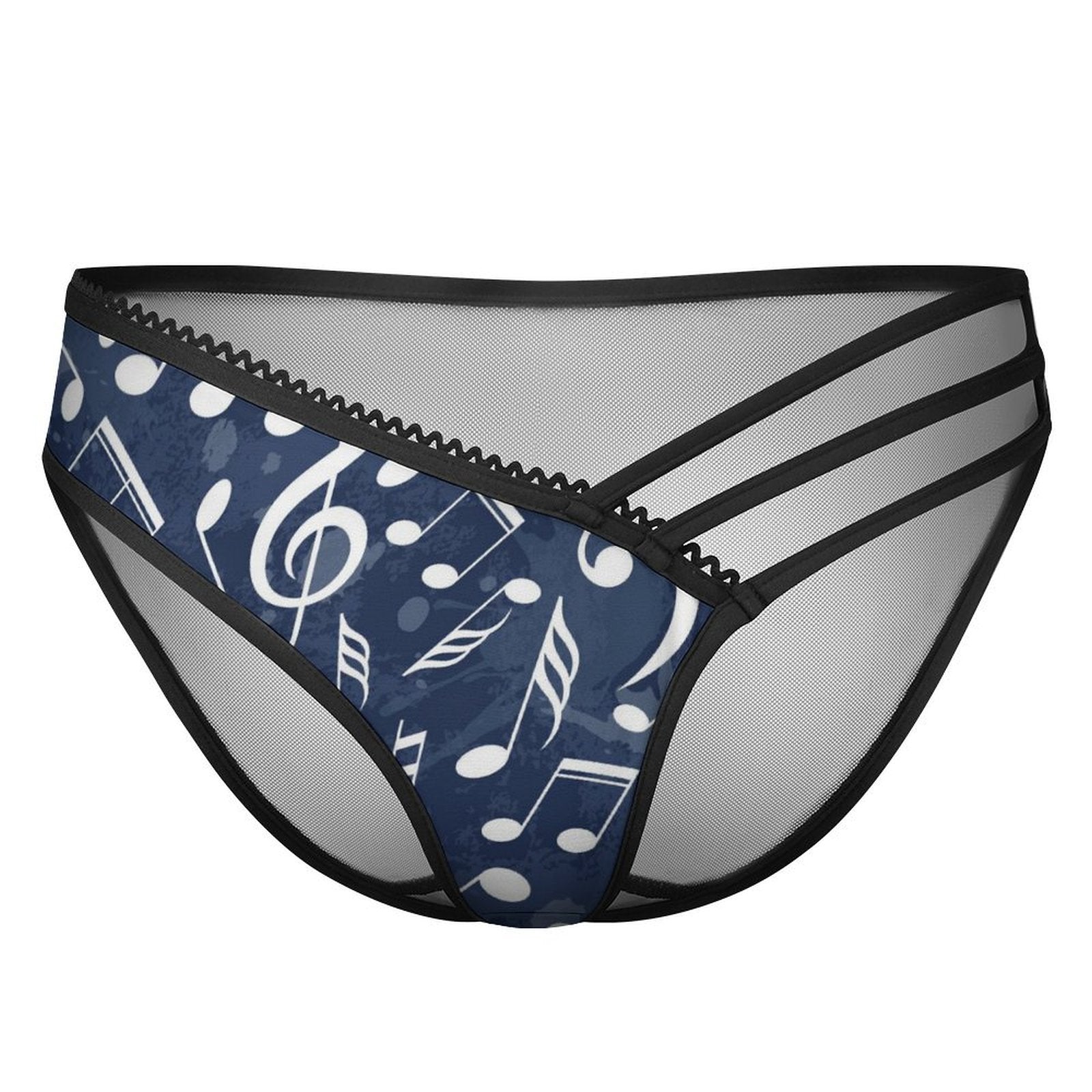 Music Blue Underwear Strappy Thong