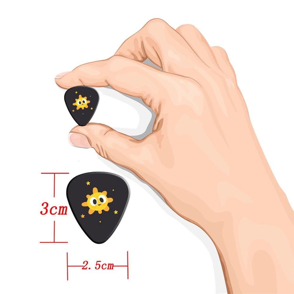 10pcs 0.71mm Cartoon Universe Guitar Pick Set