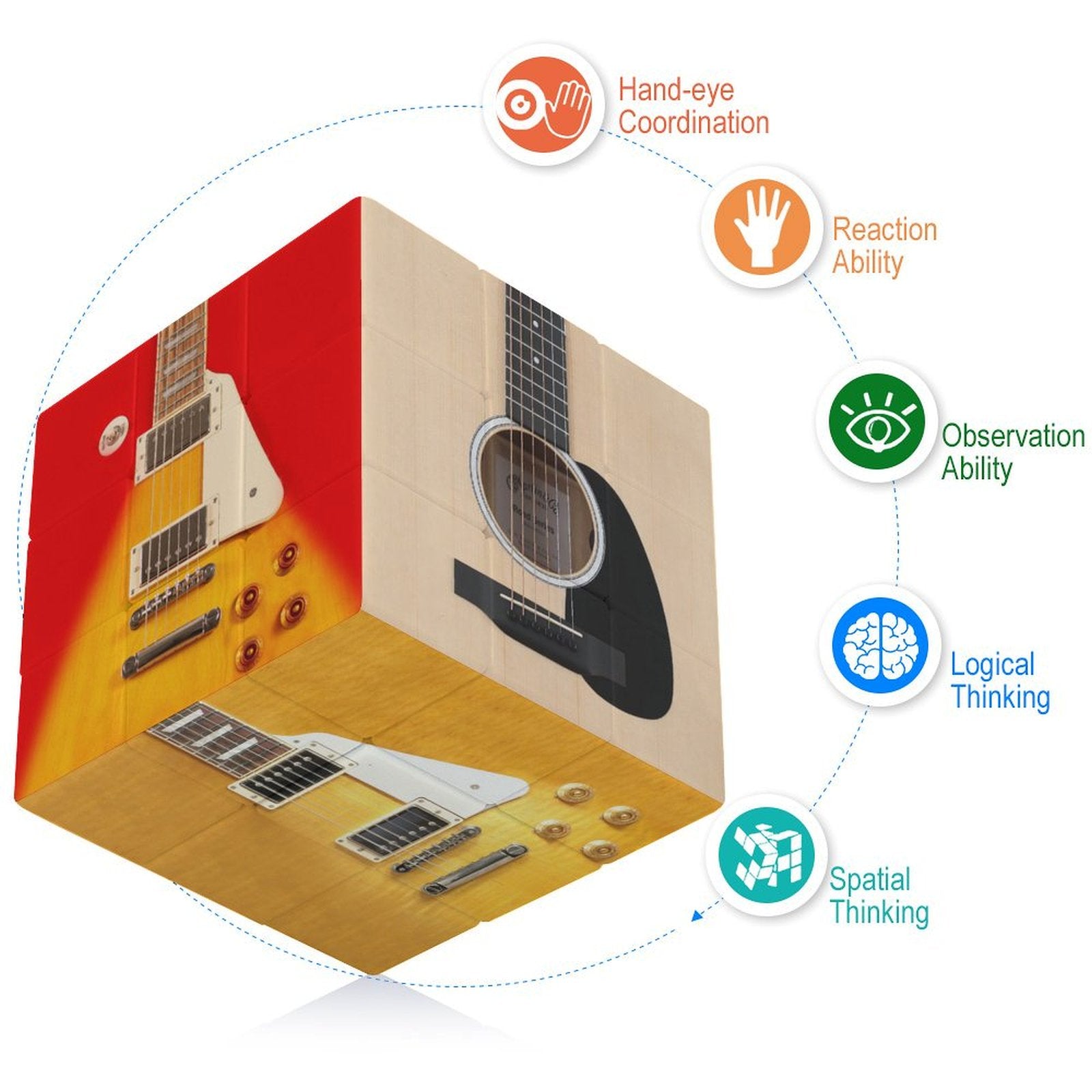 Guitar Style Magic Cube Puzzle
