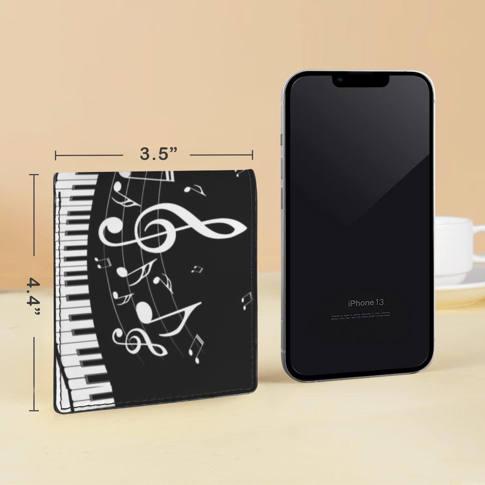 Music & Piano Keys Men's Bifold Wallet