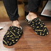 Music Gold Men's Non-Slip Cotton Slippers