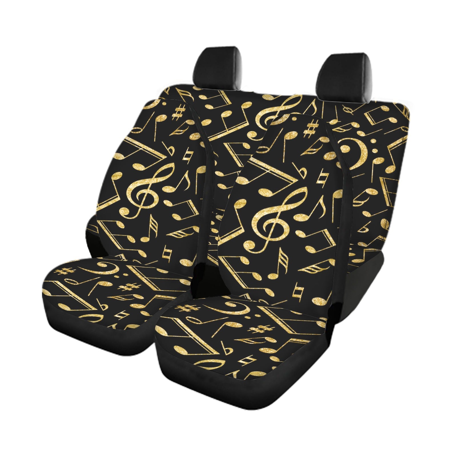 Music Notes Car Seat Cover (Full Set)
