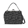 Music Notes Kisslock Two-Way Handbag