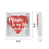 Music Is My Life Flower Shadow Box Decor