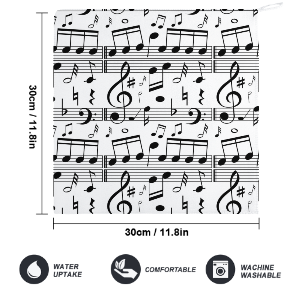 Music Scores Hand Towel