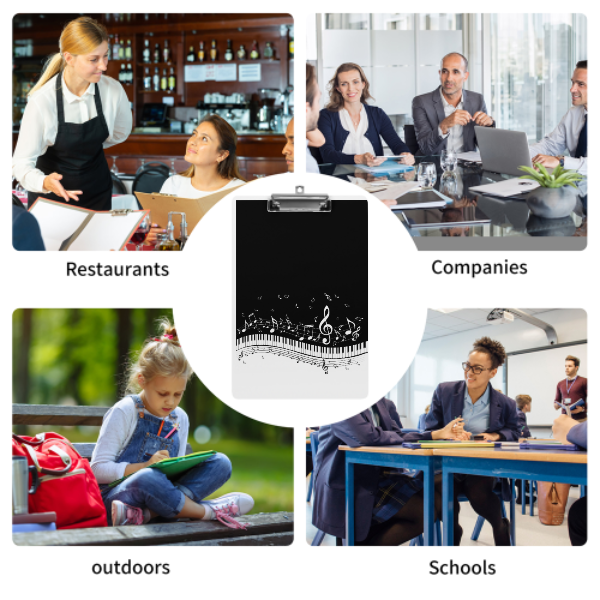 Piano Key Acrylic Clipboard