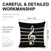 Giant Music Symbol Linen Pillowcase (Set of 4)
