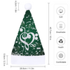 Music Heart Christmas Sequin Santa Hat