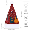 Guitar Lovers Christmas Sequin Santa Hat