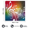 Colorful Music Print Hand Towel