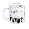 Music & Piano Keys White Mug