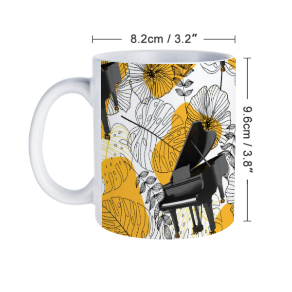 Grand Piano White Mug
