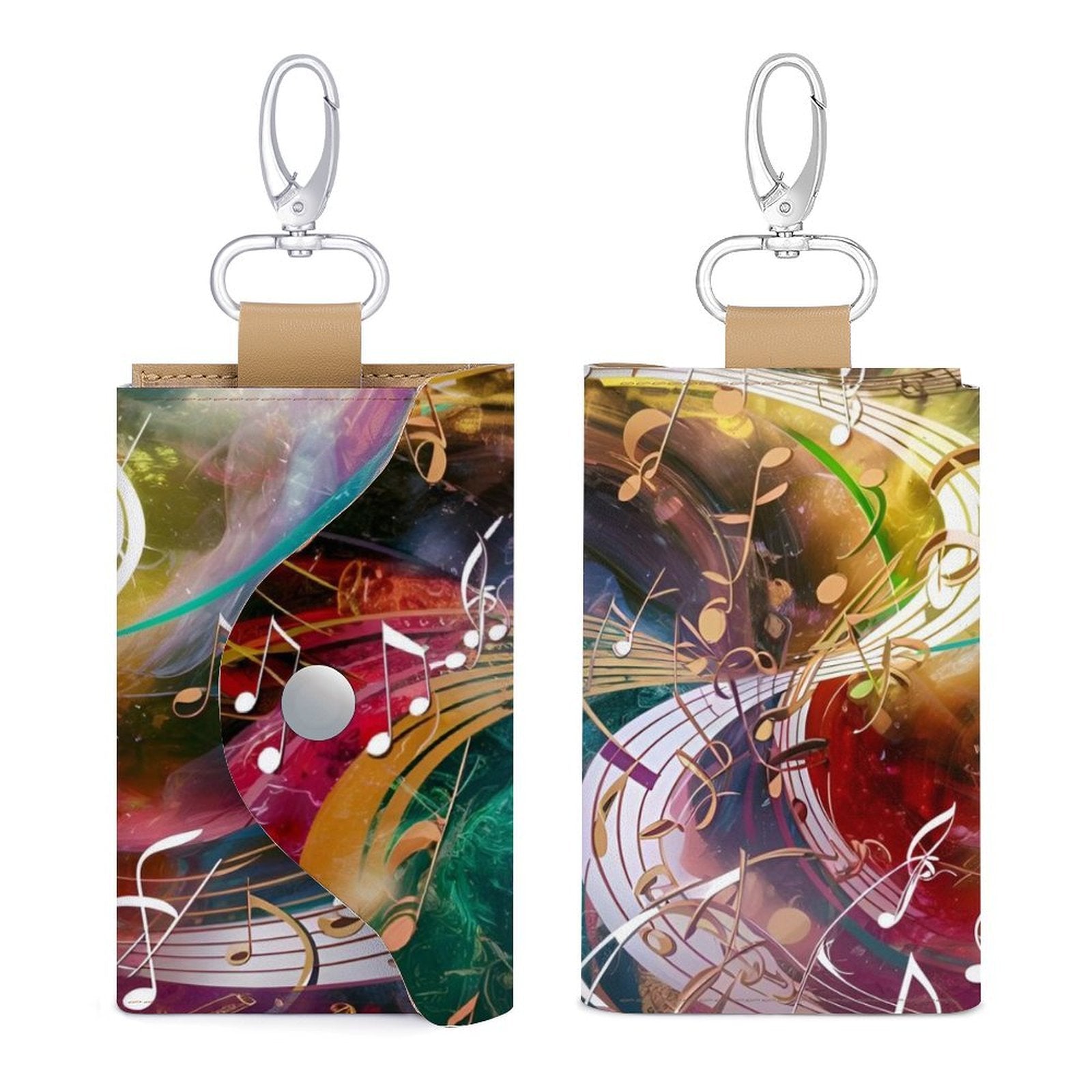Artistic Music Leather Key Bag