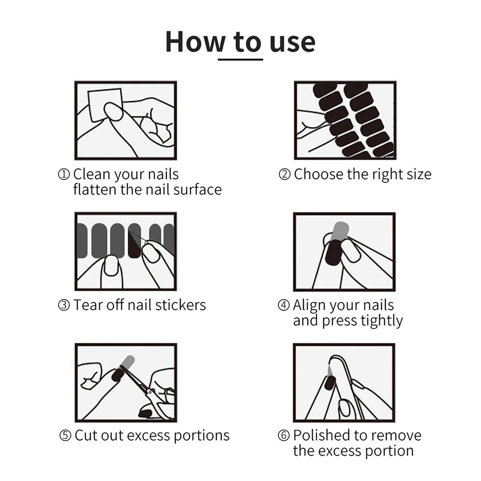 Music Ocean Nail Stickers