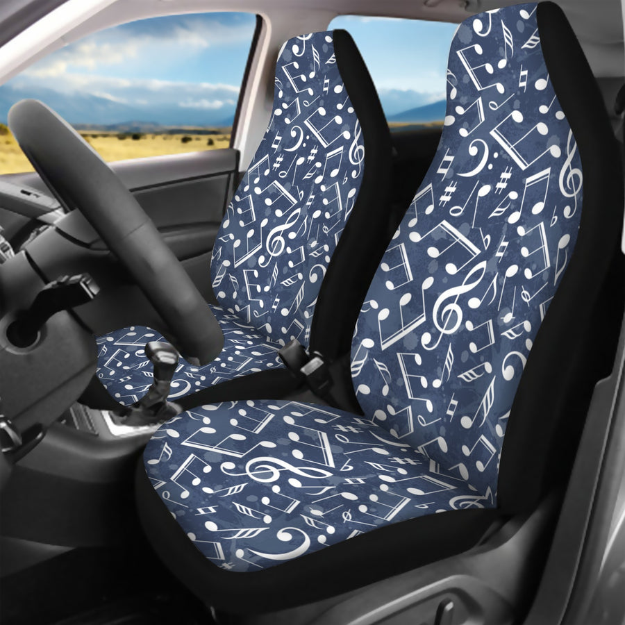Music Blue Car Seat Cover (Full Set)