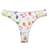 Rainbow Music Notes Women's Cotton Underwear