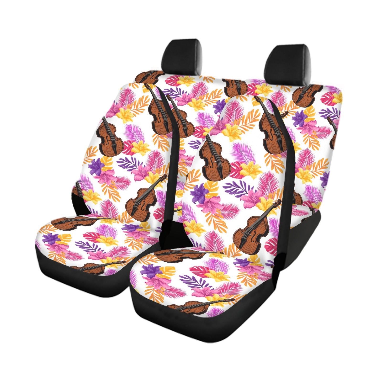Double Bass Pattern Car Seat Cover (Full Set)