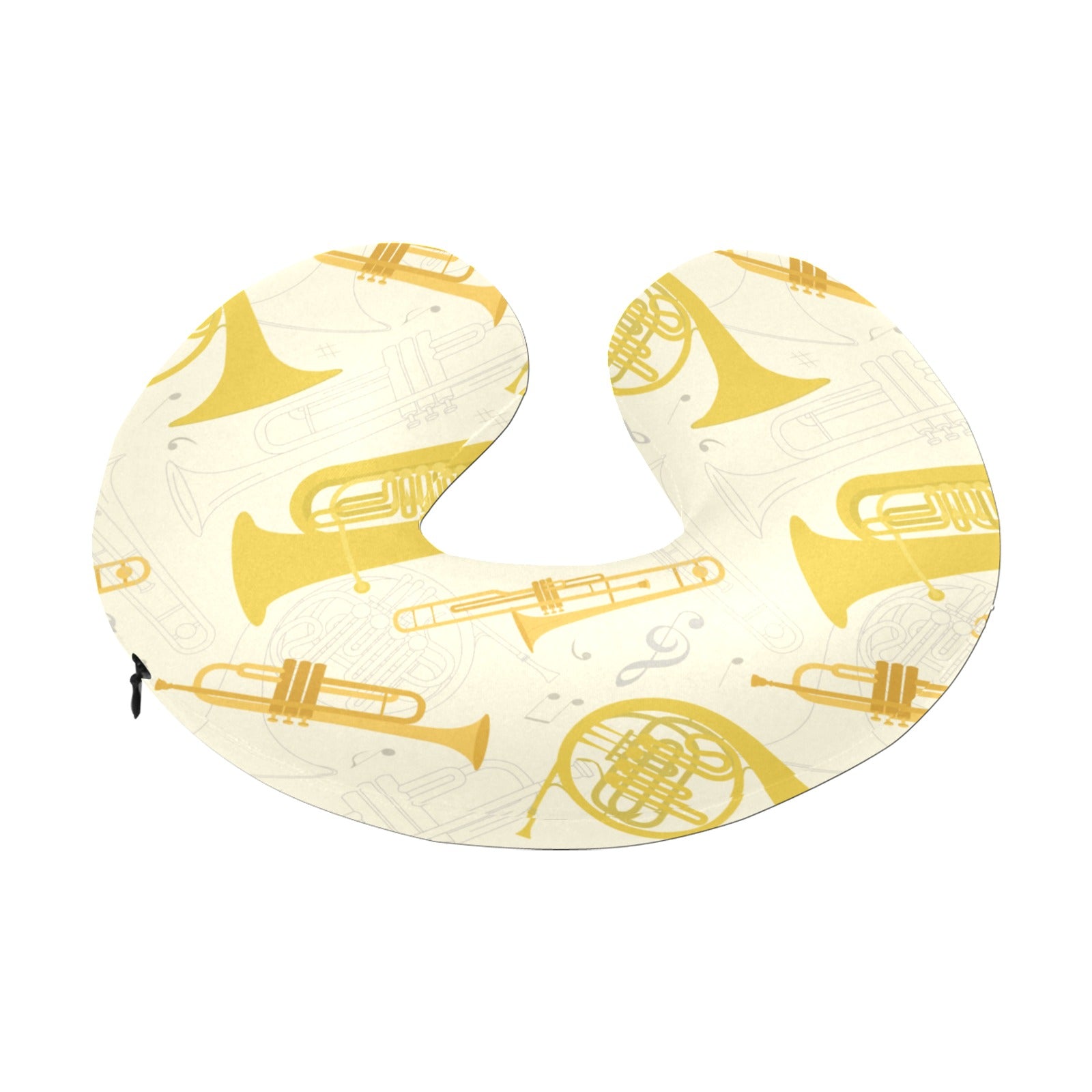 Brass Instruments U-Shaped Travel Neck Pillow