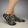 Gold Music Notes Women's Ankle Socks