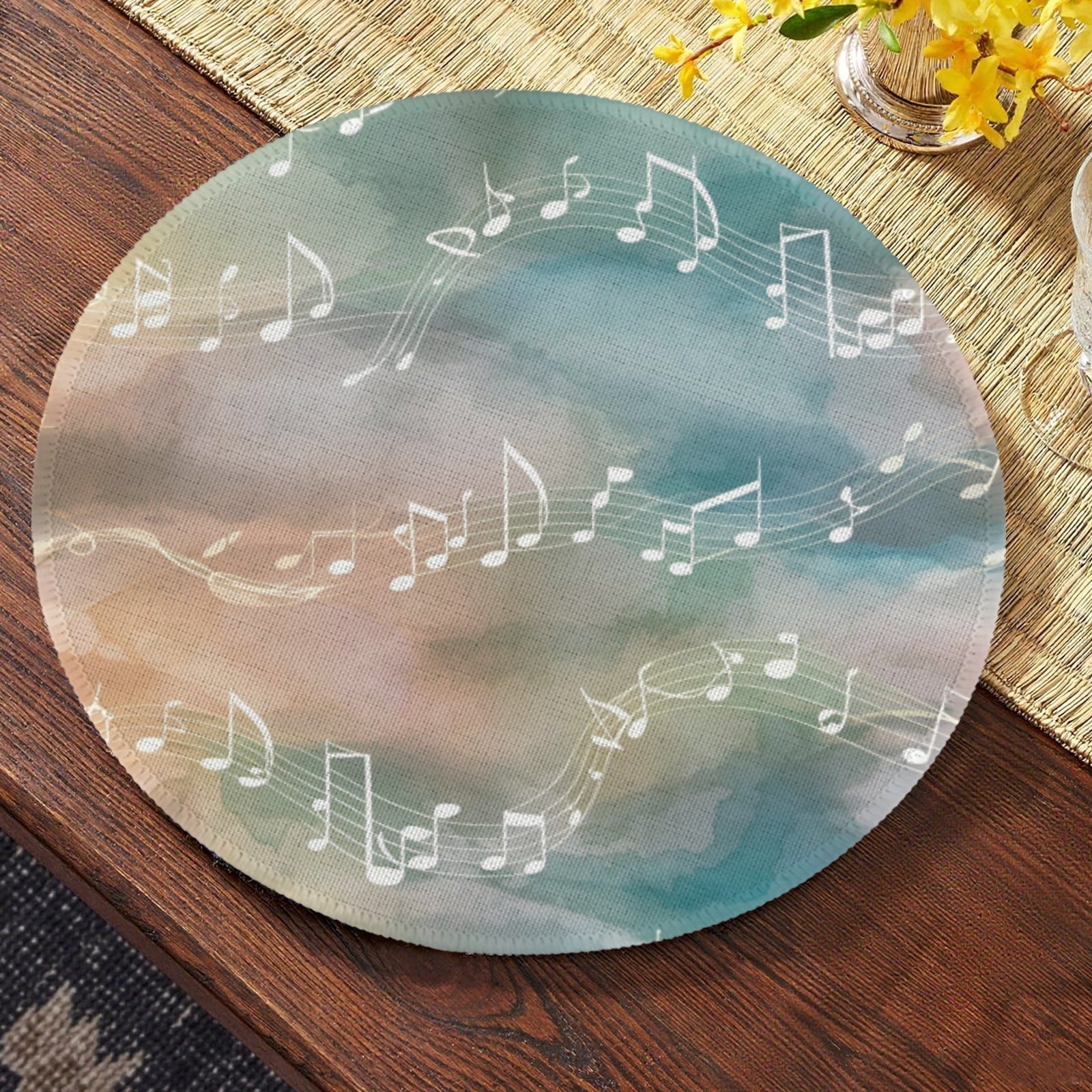 [USA Only] Music Illusion Round Placemat