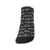 Music Scores Black Women's Ankle Socks