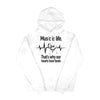 [USA Only] Music Is Life Heartbeats Men's Hoodie (Front Print)