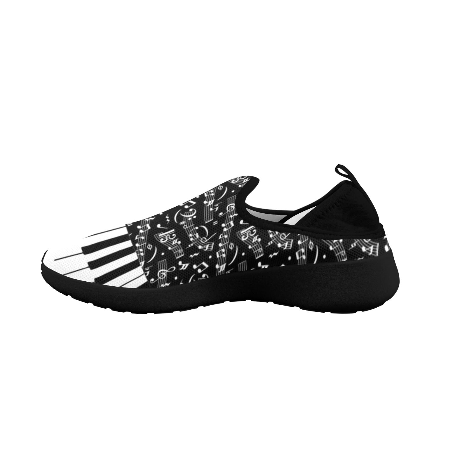 Piano & Notes Fly Weave Women's Sneakers (Drop-in-Heel)