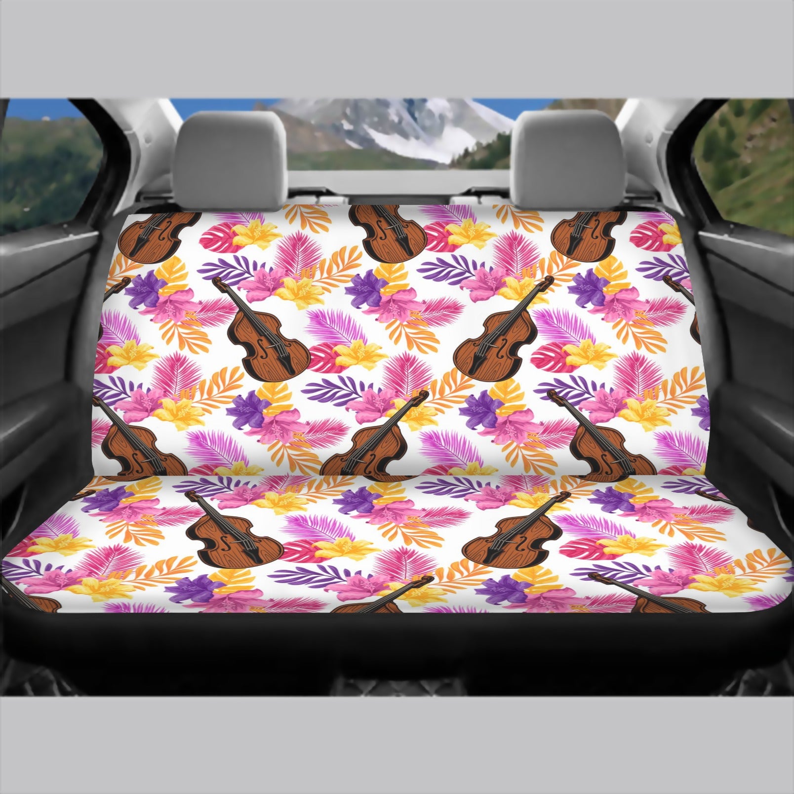 Double Bass Pattern Car Seat Cover (Full Set)