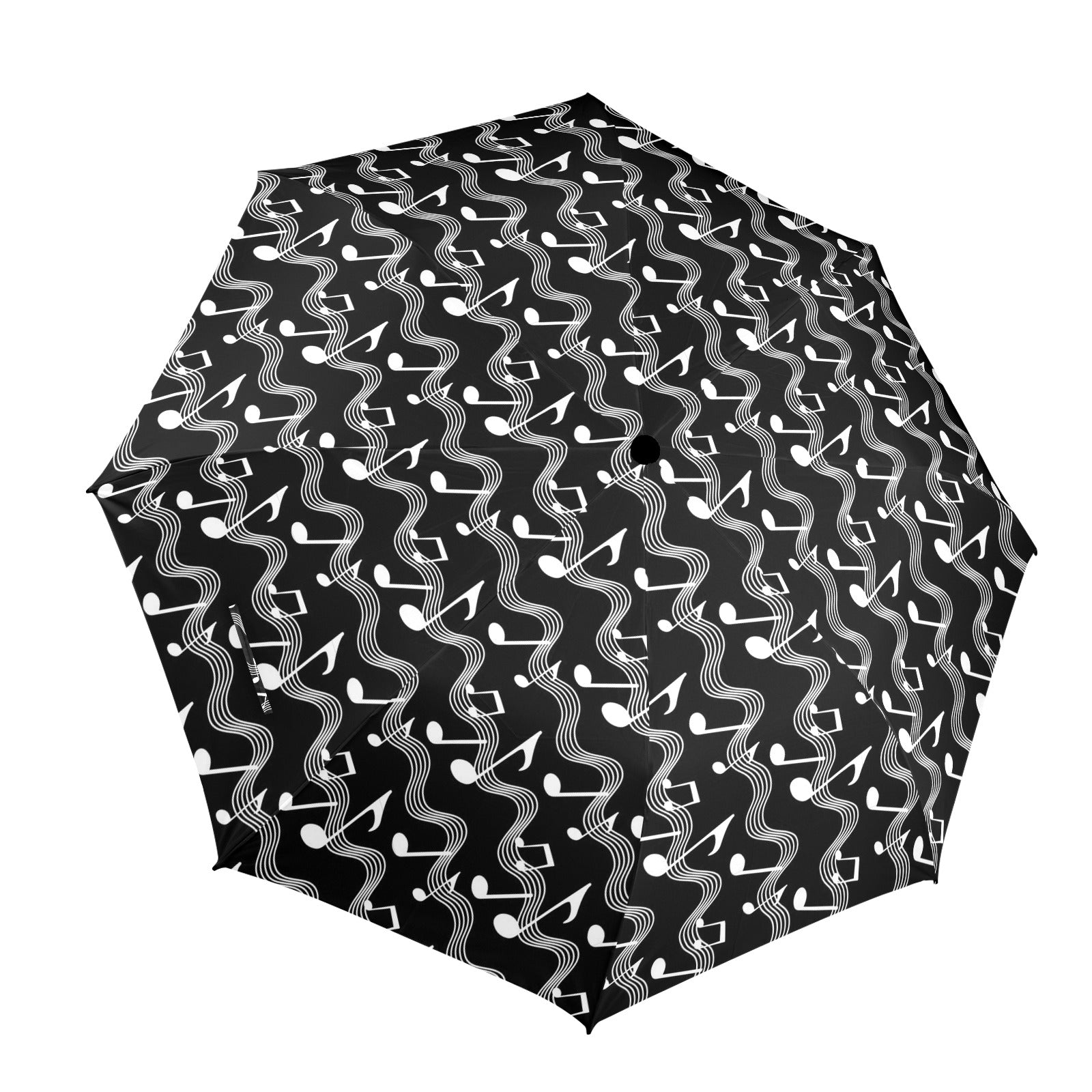 Music Wave Semi-Automatic Foldable Umbrella
