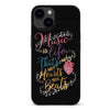 Music Is Life Quote Black iPhone Phone Case