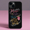 Music Is Life Quote Black iPhone Phone Case